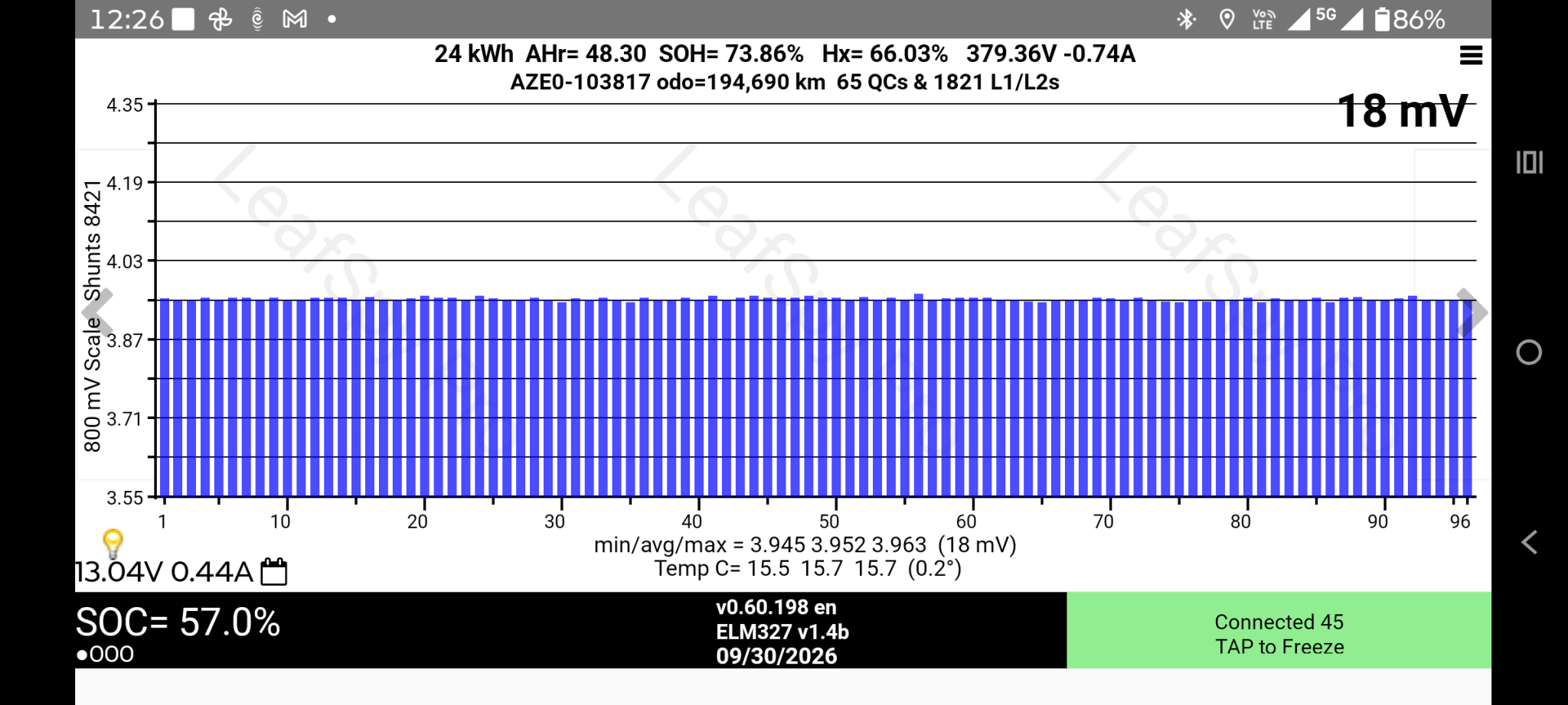 Nissan LEAF Gen 2, 2015 X Spec, 75% SoH - Image 2